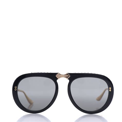 sunglass gucci aviator|Gucci foldable aviator sunglasses.